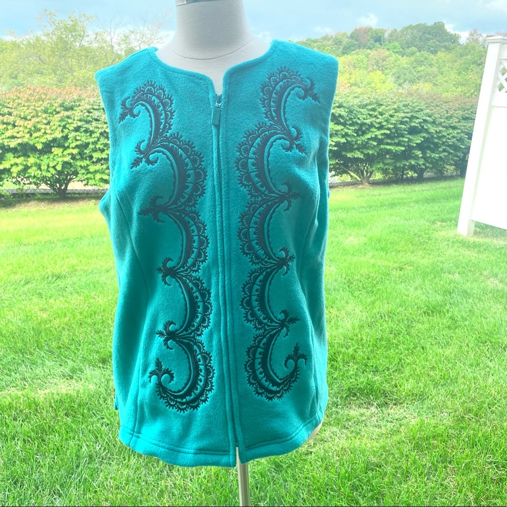 Bob Mackie Embroidered Vest - Picture 4 of 16